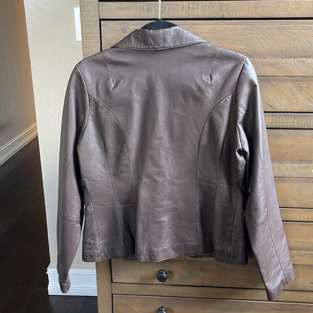 Rampage brown leather jacket - Picture 2 of 5